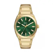 Fossil Everett Three-Hand Date Gold-Tone Stainless Steel Watch FS6090