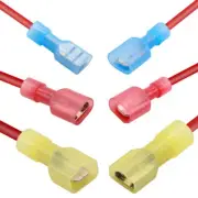 100/300PCS Spade Wire Electrical Crimp Terminal Nylon Fully Insulated Connector
