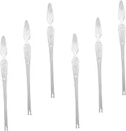 Alipis 6 Pack Stainless Steel Crab Forks Large Seafood Forks for Home Restaurant