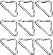 BESPORTBLE 20Pcs Stainless Steel Triangle Ring Buckle V- Rings for Trampoline...