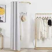 Fitting Room, Privacy Protection U-Dressing Room Portable Changing Room,Suitable For Shopping Mall Office Clothing Store Boutique Cloakroom (Color : Silver, Size : 100x100cm)