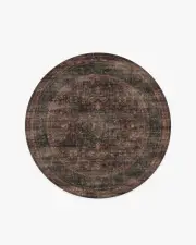 185' Round | Machine Washable Runner Rug | Kid & Pet Friendly | Indoor Rug | Rowan Bordeaux Rug | Ruggable