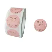 Pink Forest Thank You Sticker , Wedding Souvenirs Seal Lable , 500pcs Romantic