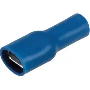 Narva Fully Insulated Female Terminal - Blue, 6.3mm, Blade