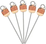 BESPORTBLE 5pcs Outdoor Fishing Hooks for Soft Shelled Turtle Lightweight Durable Fishing Gear with Ground Insertion Design for Easy Use and Enhanced Catching Rate