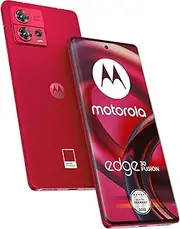 [Motorola] Mobility Moto Edge30 Fusion Smartphone (6.55 Inch FHD+ Display, 50 MP Camera, 8/128 GB, 4400 mAh, Android 12), Viva Magenta with Protective Cover and Earbuds + Car Adapter [Exclusive to