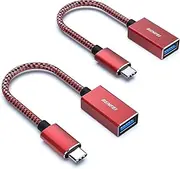 [BENFEI] USB C to USB 3.0 Adapter, 2 Pack USB C to A Male to Female Adapter Compatible with MacBook 2022 2021 2020, Samsung Galaxy Note 20, Galaxy S20 S21, Google Pixel, Nexus, and More