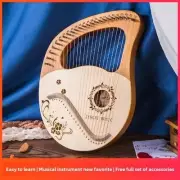 16 String Harp Easy To Learn Portable Small Lyre Beginner' Gift Includes Strings