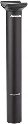 Sunday Pivotal Seatpost 200mm Black 25.4mm BMX Bicycle Seat Post