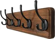 WEBI Coat Rack Wall Mount,Coat Hooks Wall Mounted,16" Hole to Hole,Coat Hanger W