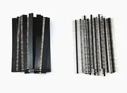 Honbay 40pcs 40 Pin Single Row Male and Female Pin Header Connector Kit PCB Pin Strip for Arduino