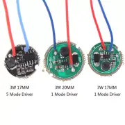 1Pc 3W LED driver 17mm/20mm DC3.7V 1 Mode 5 Mode LED Flashlight Dri ksS_U_ro