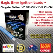 Eagle 8mm Spark Plug Leads 8cyl Chrysler Valiant VC VE-VH VJ VK CL-CM 1966-81