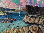 Seascape Lighthouse Accent Tile Mural Kitchen Bathroom Wall Backsplash Ceramic