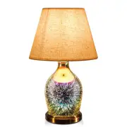 Porseme Table Lamp, Desk Lamp Bulb Included - Modern Lamp with Unique Lampsha...