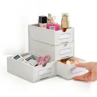 在飛比找ETMall東森購物網優惠-日本SP SAUCE可疊加抽屜型小物收納盒4組裝
