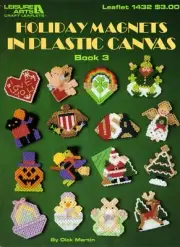 Holiday Magnets in Plastic Canvas By Dick Martin Leaflet 1432
