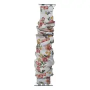 For Apple Watch 8 /7 /SE /6 /5 /4 /3 /2 /1 Ultra Women Scrunchies Fabric Bracelet Watch Band (42mm 44mm 45mm 49mm - Style - 1)