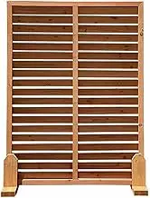 Wooden Outdoor Partition Screens,Portable Decorative Fence,Garden Plant Support Frame,Easy Assembly for Patio Deck Lawn(90x120cm)