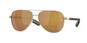 Costa Del Mar Peli Polarized 400228 Men's Sunglasses Gold Size 57
