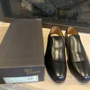 Allen Edmonds Bristol Mens 11.5 Black Leather Loafers Shoes Italy New Box 3508S