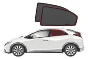 Genuine SNAPSHADES Car Rear Window Shades for Honda Civic Hatchback 9th Gen (...