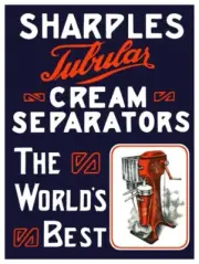 Sharples Tubular Cream Separators NEW METAL SIGN: 9x12" & Free Shipping