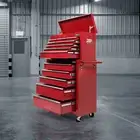 Giantz 14 Drawer Tool Box Chest Cabinet Mechanic Garage Storage Trolley Red New