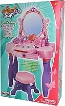Redbox Light-Up Princess Vanity Set with Mirror, Stool & Beauty Accessories