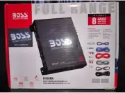 Boss Audio Systems R1100MK Monoblock Car Amplifier 1100 Watt 8 Gauge Wiring Kit