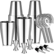15 Pcs Cocktail Shaker Set Bartender Kit Boston Shaker Professional Bar Gifts...