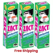 3X Lion ZACT Whitening Tea Coffee Tobacco Stain Removal Smokers Toothpaste 150g