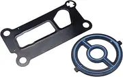Xwang Store New Engine Oil Cooler Seal Gasket Set Compatible with Mazda 3/5 Speed 6 CX7 2.0L 2.3L 2.5L 1S7Z6A642AAA, LF0214700,LF02-14-342,LF0214342 (Color : Set 2PCS)