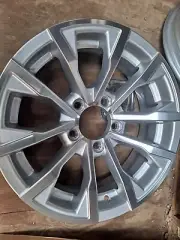 15x5 5x4.5 Silver Edge Trailer Wheel 15/5 5/4.5 3.19cb 0mm Offset