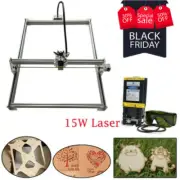 CNC Laser Engraver Router100*100CM Kit &15W Laser Module Wood Milling Machine