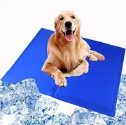 Khusiya Eco-Friendly Pet Cooling Mat – Non-Toxic Gel Pad for Summer Comfort (81x96cm) suitable for Dogs, Cats, Puppies, Rabbit Cages and Kennels, Car Family Travel