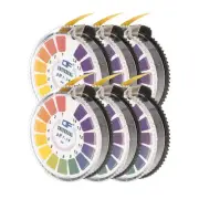 5m/Roll PH Test Paper Strips, 6 Roll PH 0-14 Full Range Litmus PH Tester