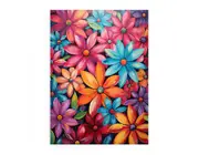 Modern Art Colorful Flower Canvas Print