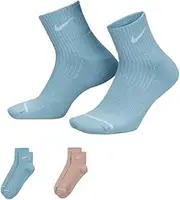 [Nike] Womens Everyday Wool Cushioned Ankle Socks (2 Pairs)