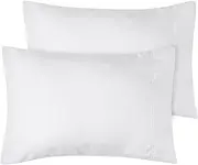 Utopia Bedding Toddler Pillow Cases - 2 Pack - Envelope Closure - Soft Brushed Microfiber Fabric - Shrinkage and Fade Resistant Pillow Covers 14 X 20 Inches (Toddler, White)