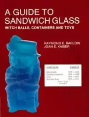 Sandwich Glass Witch Ball Toy Container Book