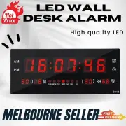 Digital Large Big Jumbo LED Wall Desk Clock Display With Calendar Australia
