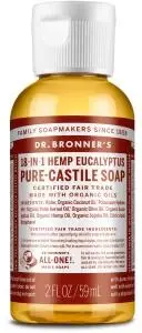 DR. BRONNER'S Pure-Castile Soap Liquid (Hemp 18-in-1) Eucalyptus 59ml