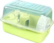 Large Hamster Cage,Hamster Habitat,Clear,Portable with Openable Top House Small Animal Cage for Mice Sugar Glider Hedgehog, Green