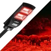 LANGY RED Solar hog light for hunting ,motion active red Light