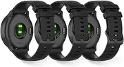 T Tersely 3Pack Sports 20mm Band for Garmin Venu SQ 2/SQ/2 Plus,Vivoactive 6/5/3/3 music,Forerunner 55/158/245/245 music/645/645 music/vivomove Trend/HR sport/Luxe/style/vivomove Smartwatch