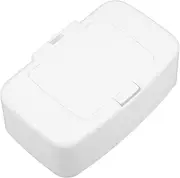 ULTECHNOVO Wipes Dispenser with Lid Refillable Storage Organizer Box for Wet Wipes Compact and Lightweight Tissue Case for Diaper Bags Strollers and Desktop Organization