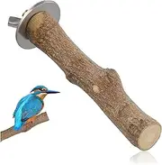 WEKAMOS Wooden Bird Perch Stand for Parrots Wood Cage Accessory Easy Install Bolts for Birds Like Parakeets Cockatiels Long Perch