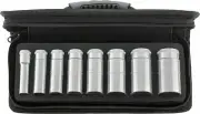 Stahlwille SET: SOCKETS 1/2" - EXTRA DEEP - 96030212 Set with 8 Psc. 51/8 N