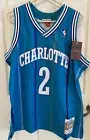 NWT Mitchell & Ness Larry Johnson Charlotte Hornets Swingman Jersey Size L 92-93